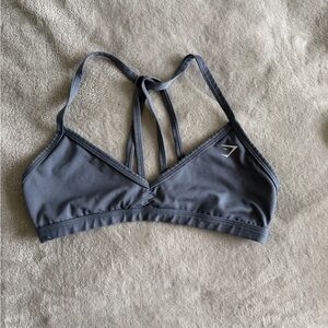 Gymshark Slate Blue Strappy Sports Bra